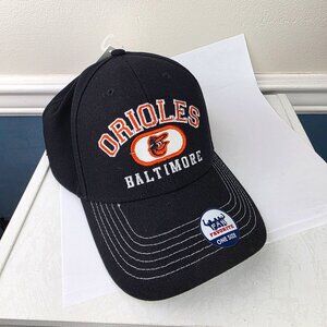 MLB Fan Favorite Baltimore Orioles Embroidered Black Cap Hat One Size NWT